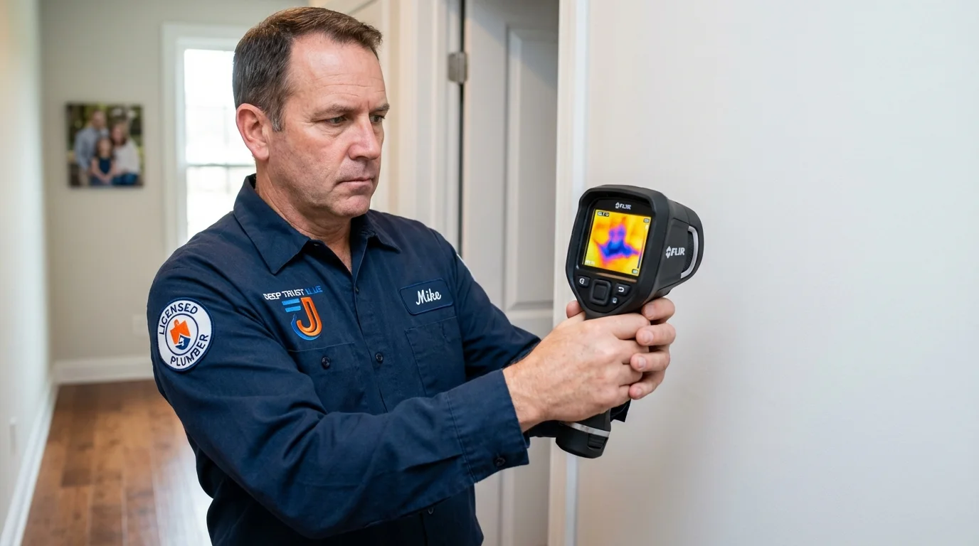Thermal imaging leak detection by Johns Plumbing LLC in Foley